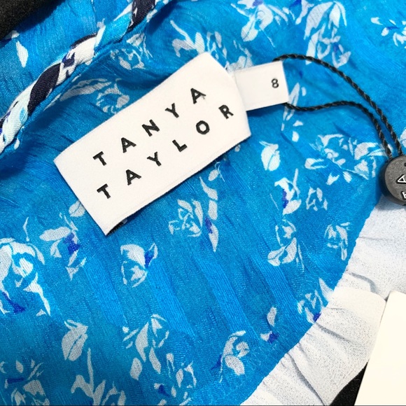 NWT TANYA TAYLOR Marisa Dress Ditsy Floral Stripe - Picture 12 of 16